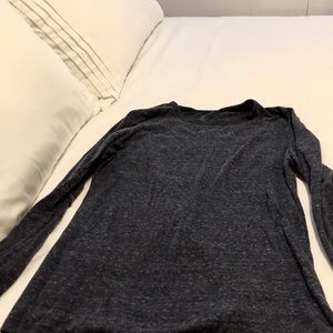 Blue Heathered Long-sleeved Shirt